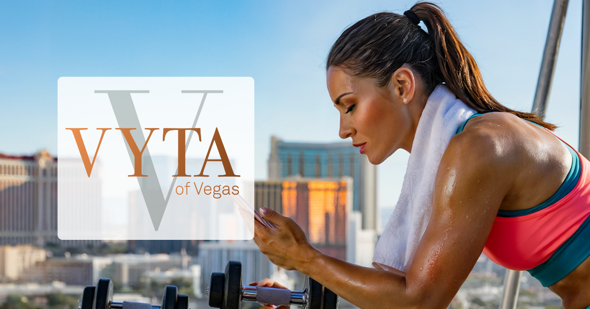 Clean, professional medical spa treatment room with neutral tones at VYTA of Vegas in Las Vegas